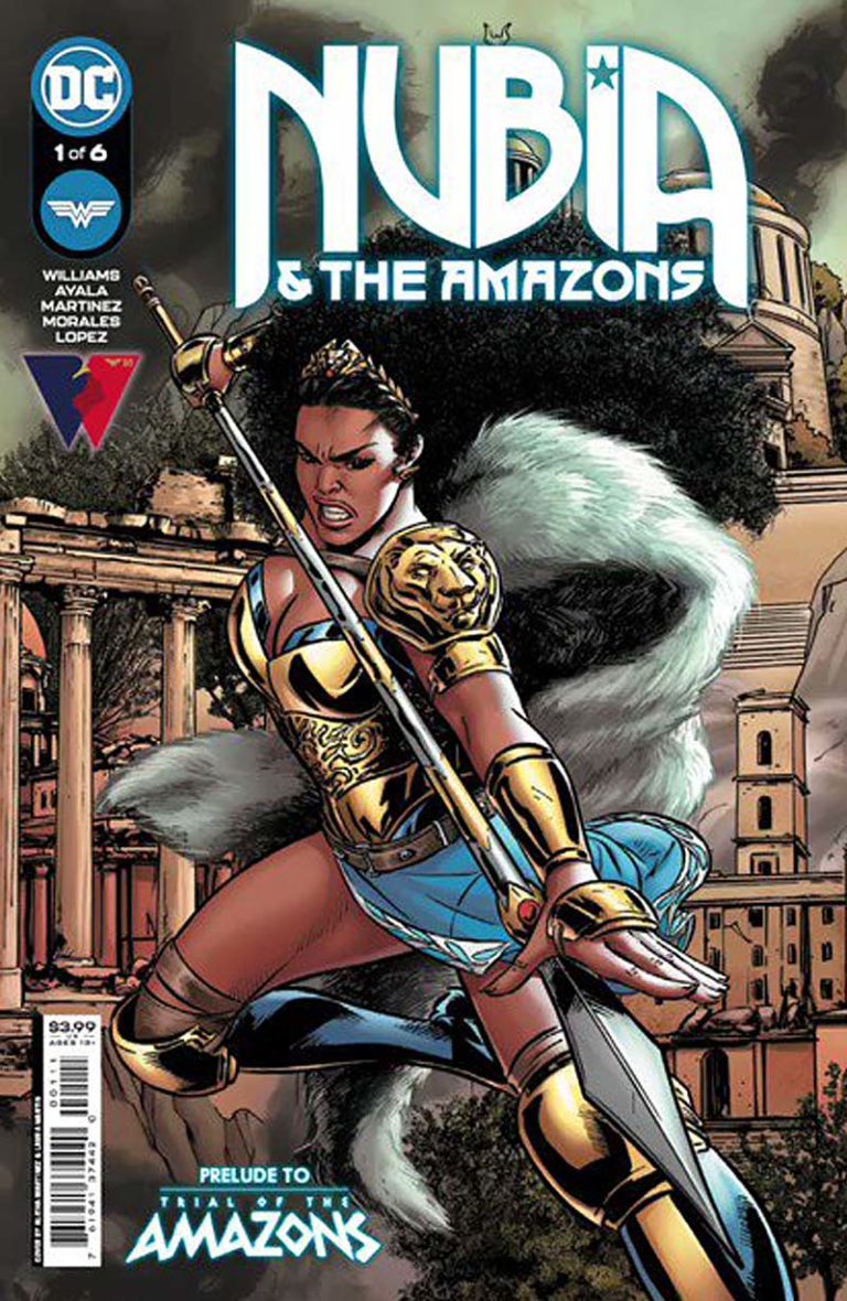 Cover of Nubia & The Amazons comic book