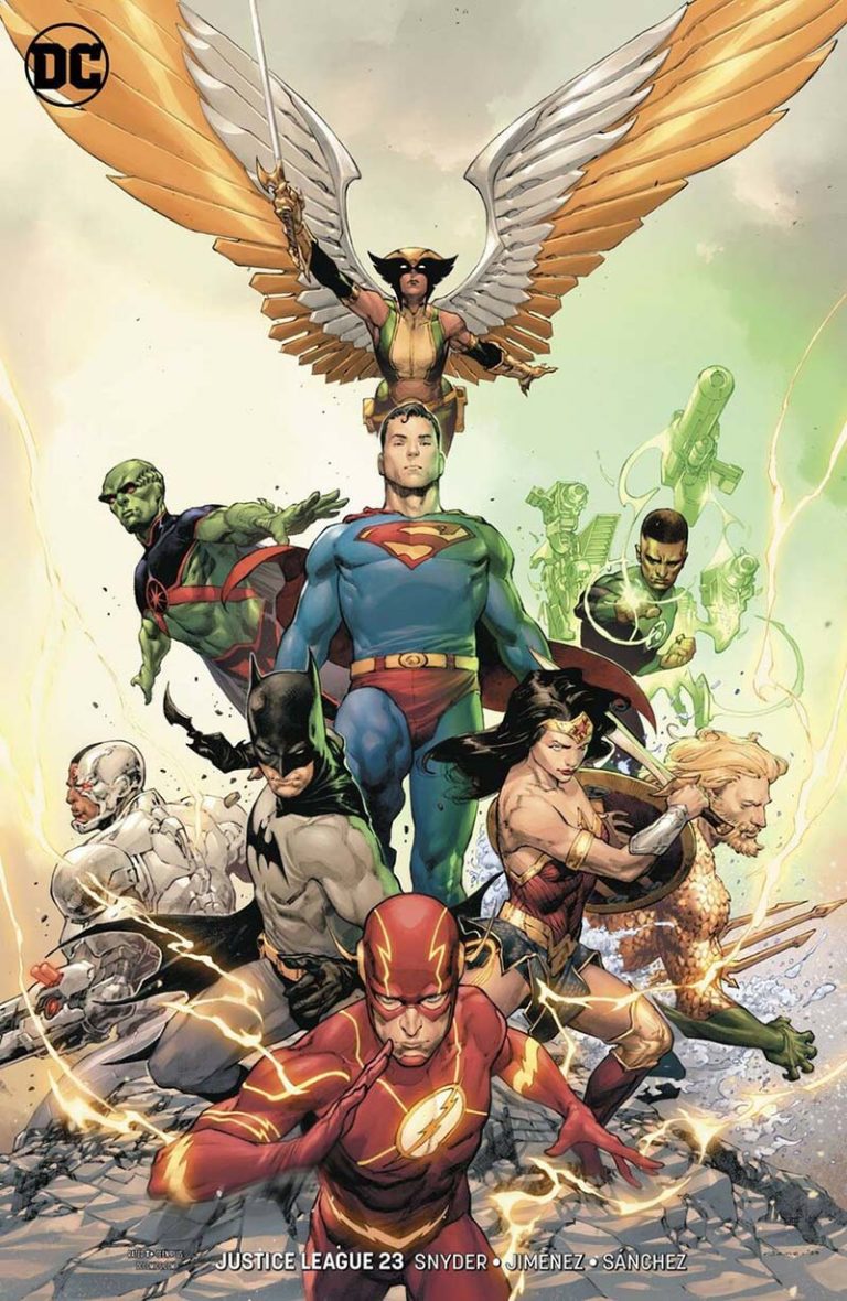 Cover of Justice League 23 comic book